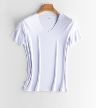 KYUSHUAD冰丝无缝男式短袖T恤V领夏季薄弹力上衣网眼快干 KYUSHUAD冰丝无缝男式短袖T恤V领夏季薄弹力上衣网眼快干