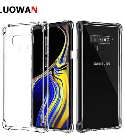 LUOWAN Galaxy Note 9手机壳水晶般透明防震保险杠保护手机壳混合设计,带柔性TPU凸起边框,适用于三星Galaxy Note 9-Clear LUOWAN Galaxy Note 9手机壳水晶般透明防震保险杠保护手机壳混合设计,带柔性TPU凸起边框,适用于三星Galaxy Note 9-Clear